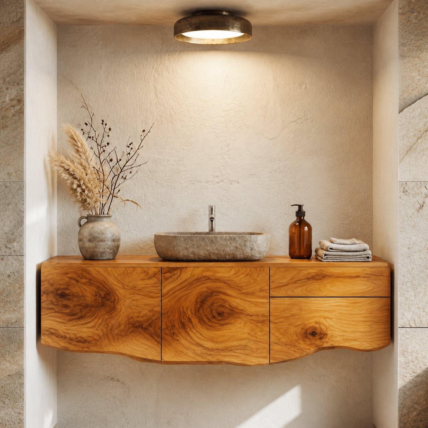 Wall Mounted Bathroom Vanity Wooden Vanity Cabinet With Storage For Bathroom - product view 6