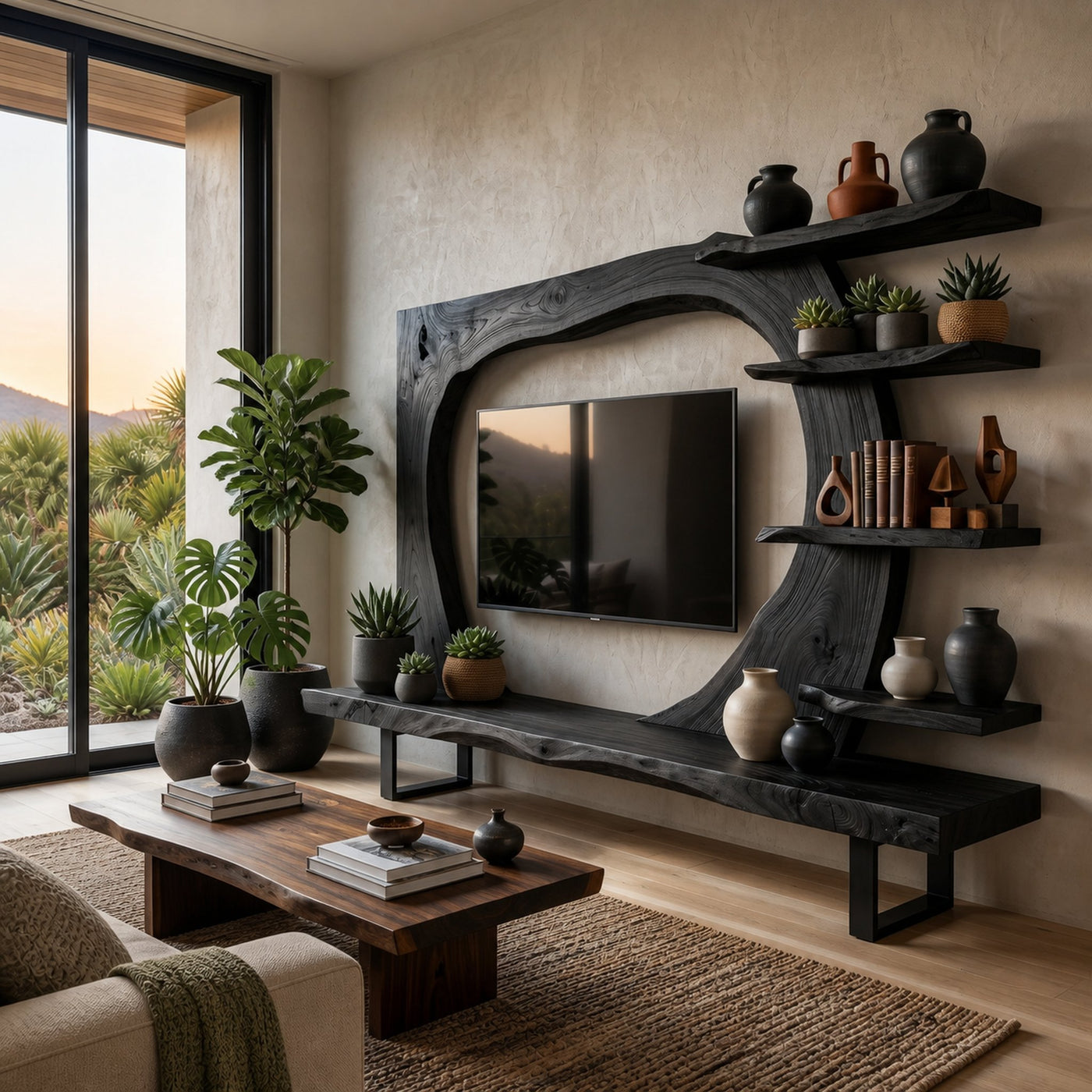 A hillside beside the screen