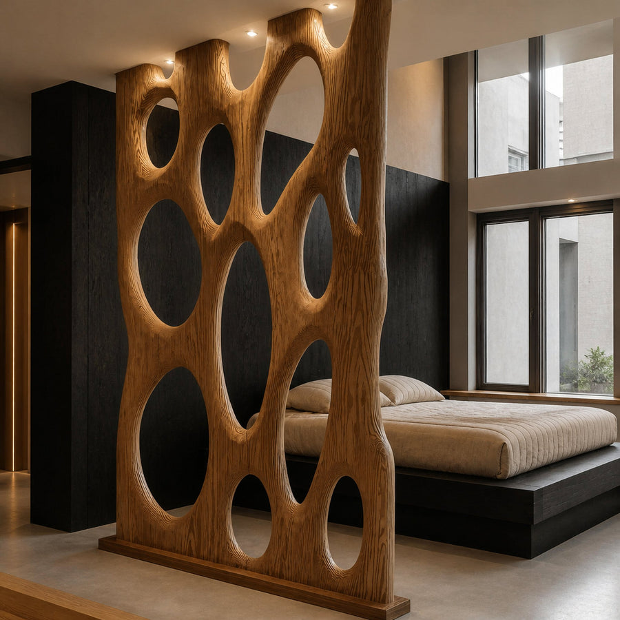 Contemporary Organic Room Divider Oval For Bedroom