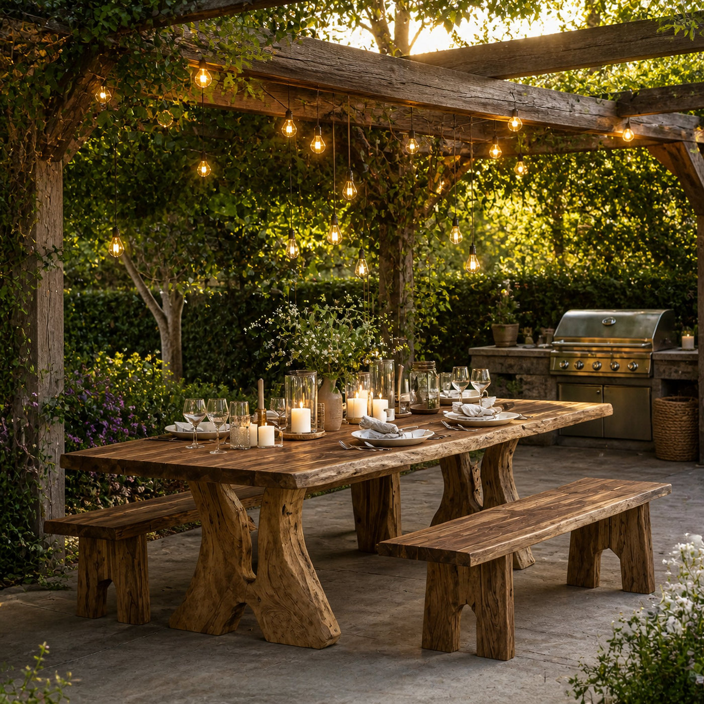Farmhouse Dining Table For Vintage Furniture Look - product view 2