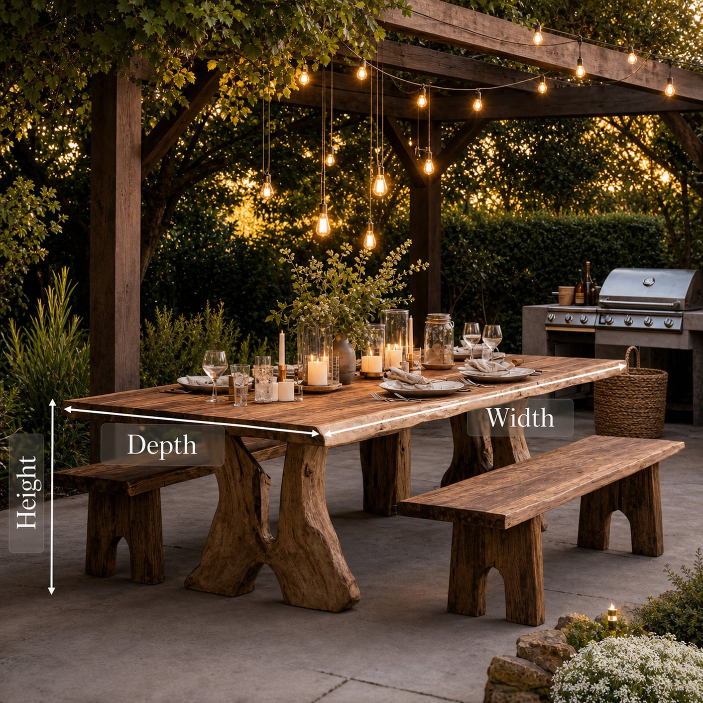 Farmhouse Dining Table For Vintage Furniture Look - product view 7