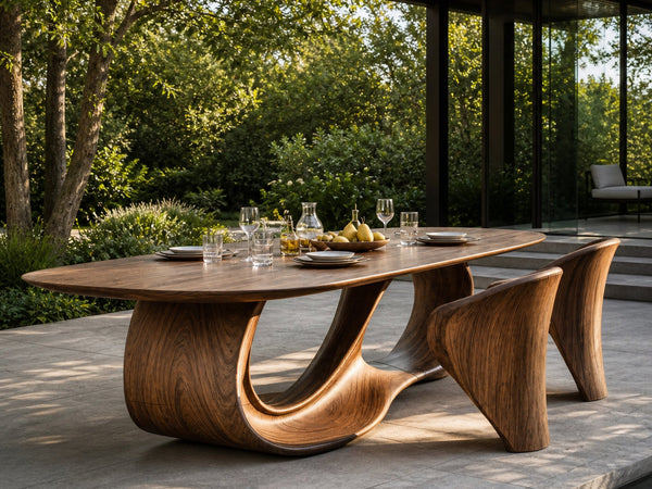 Driftform Prairiegrass Solid Wood Dining Table