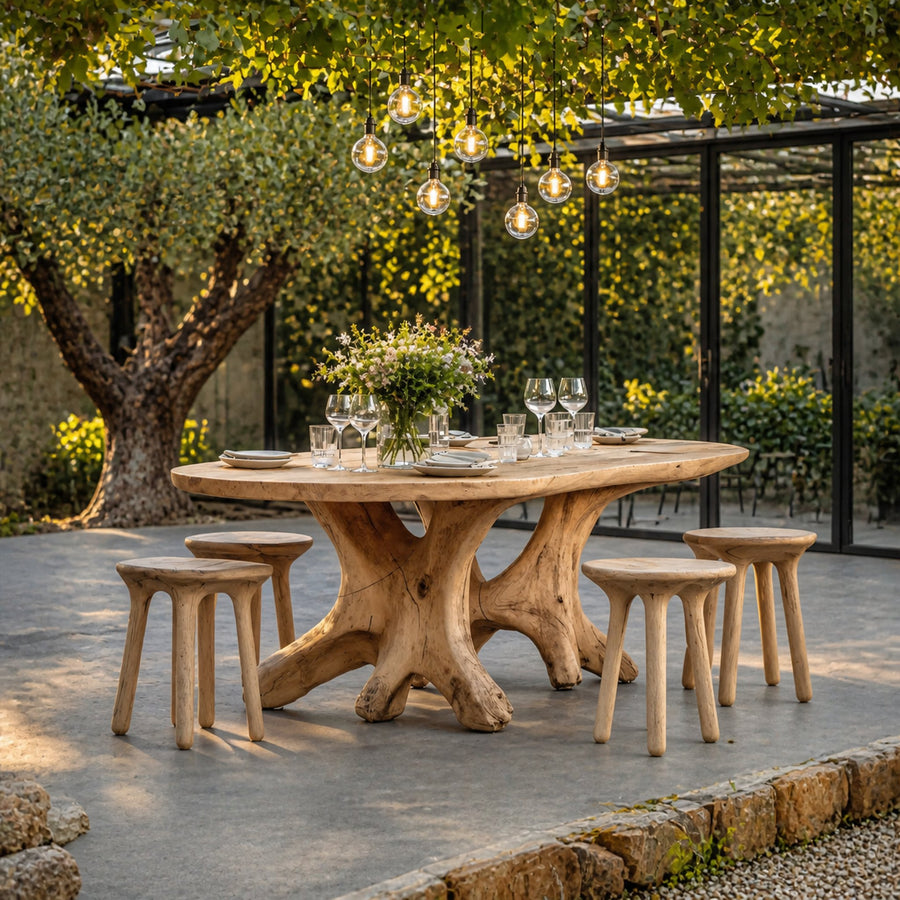 Handcrafted Wooden Dining Table For Furniture Decor