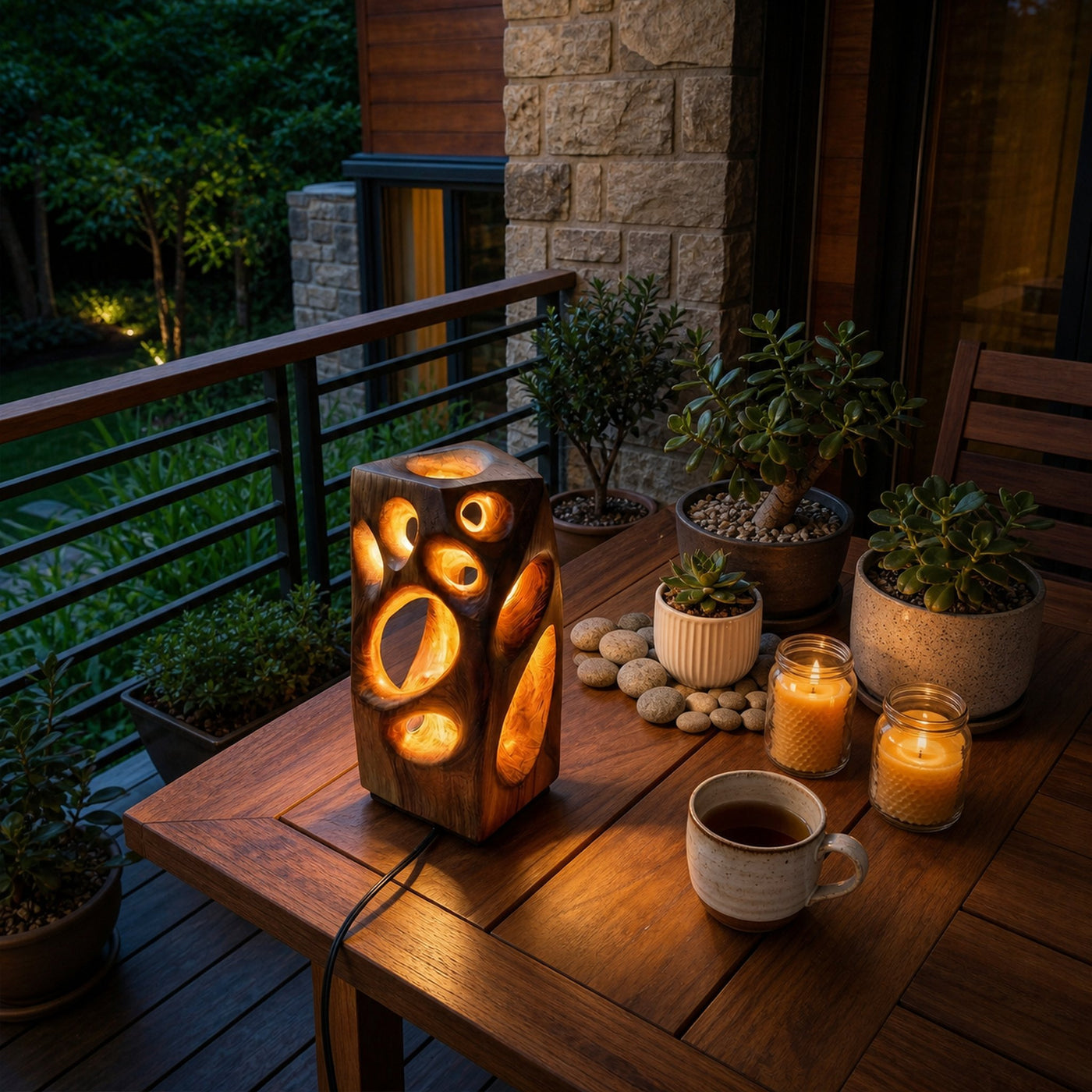 Industrial Accent Table Lamp Bedroom Living Room Dining Room Corner - product view 2