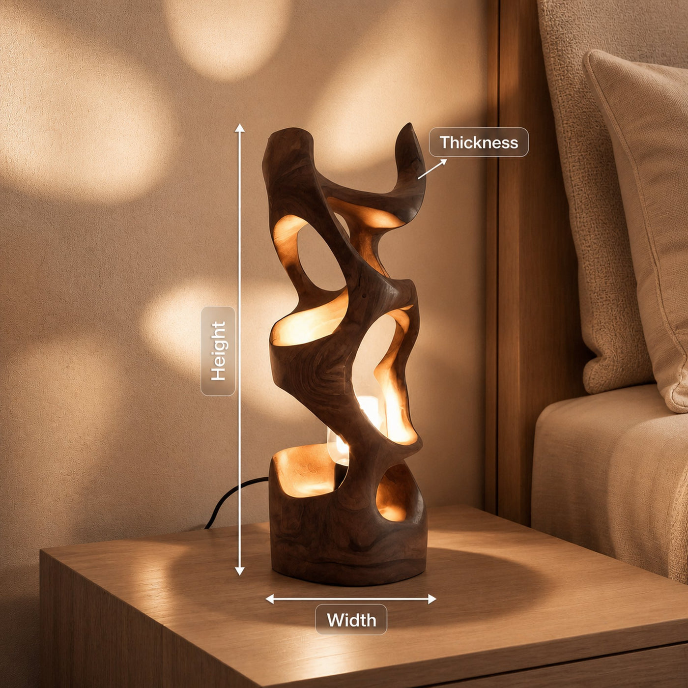 Modern Abstract Table Lamp For Bedroom Or Living Room - product view 8