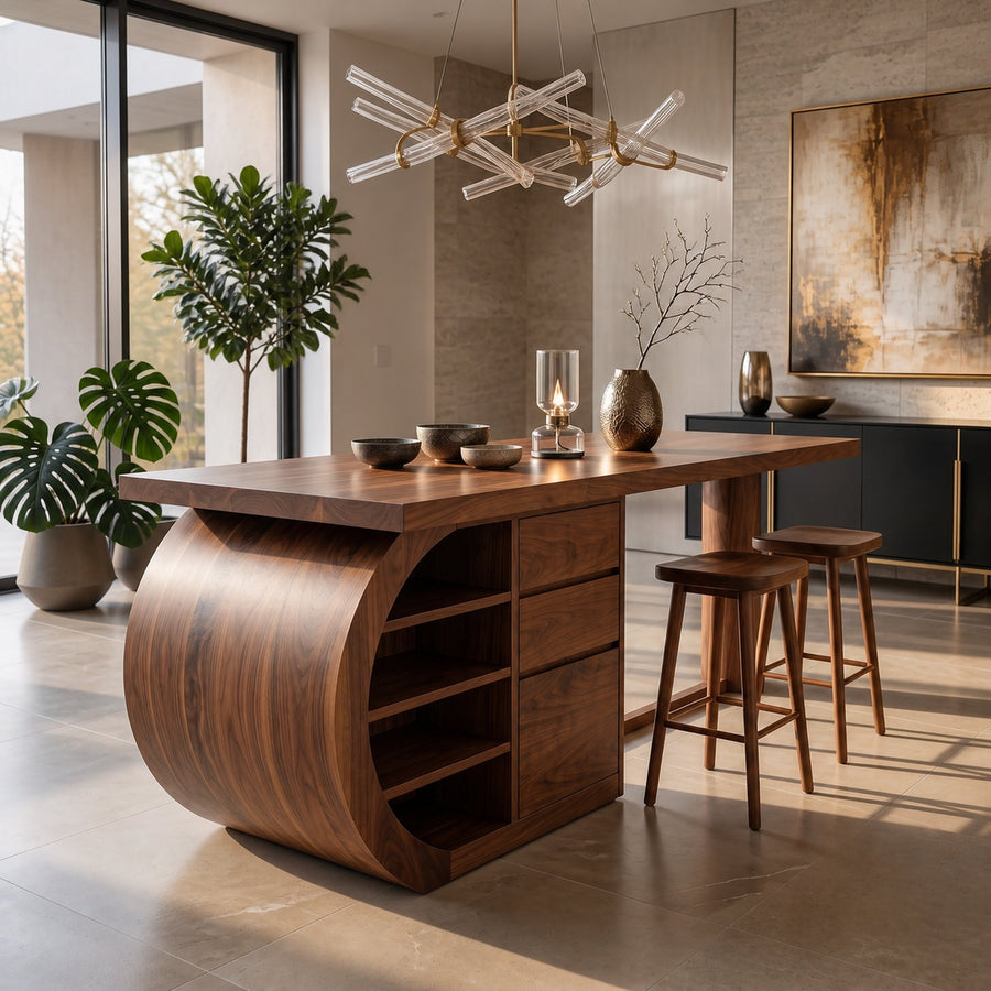 Modern Kitchen Island With Storage For Open Kitchen