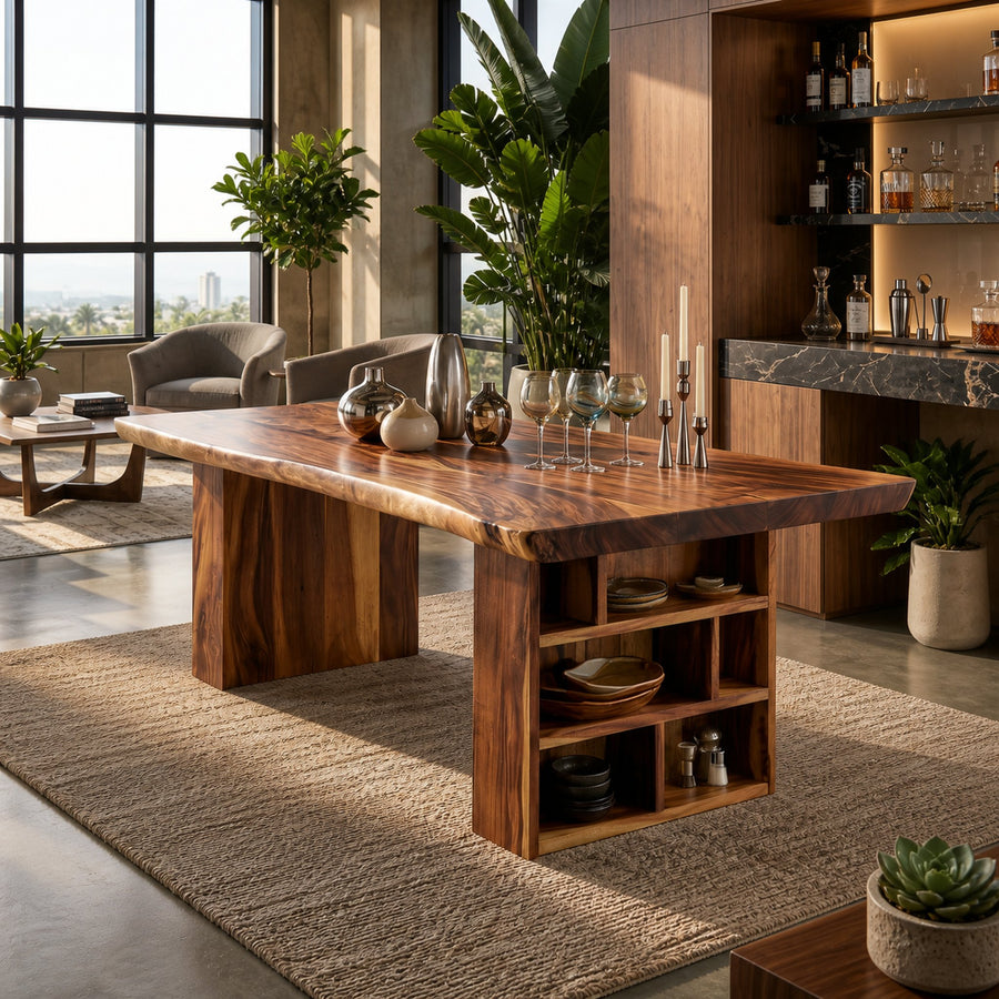 Modern Kitchen Table With Storage Cabinet