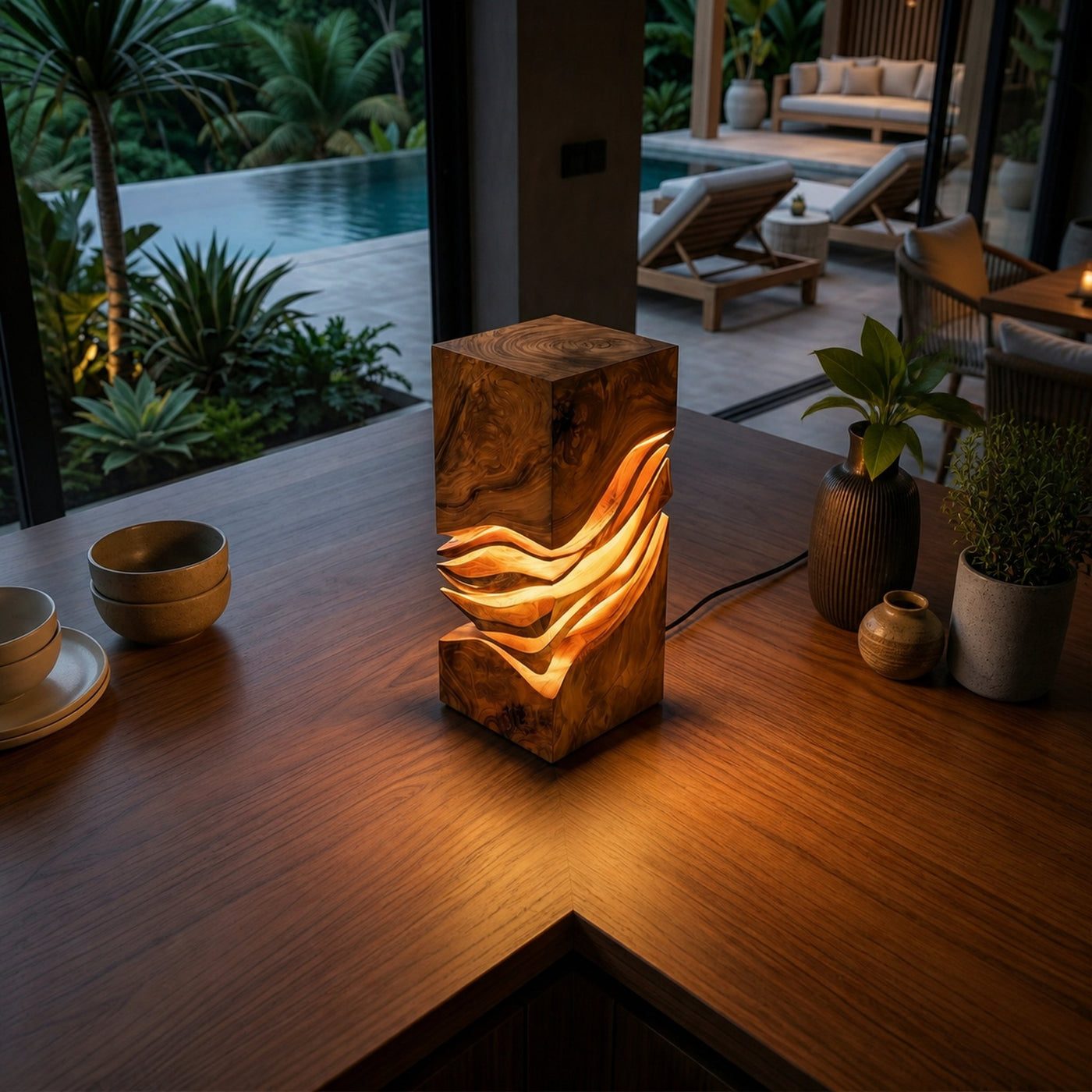 Modern Sculptural Lamp Entryway Console Living Room Hotel Lobby Corner - product view 3