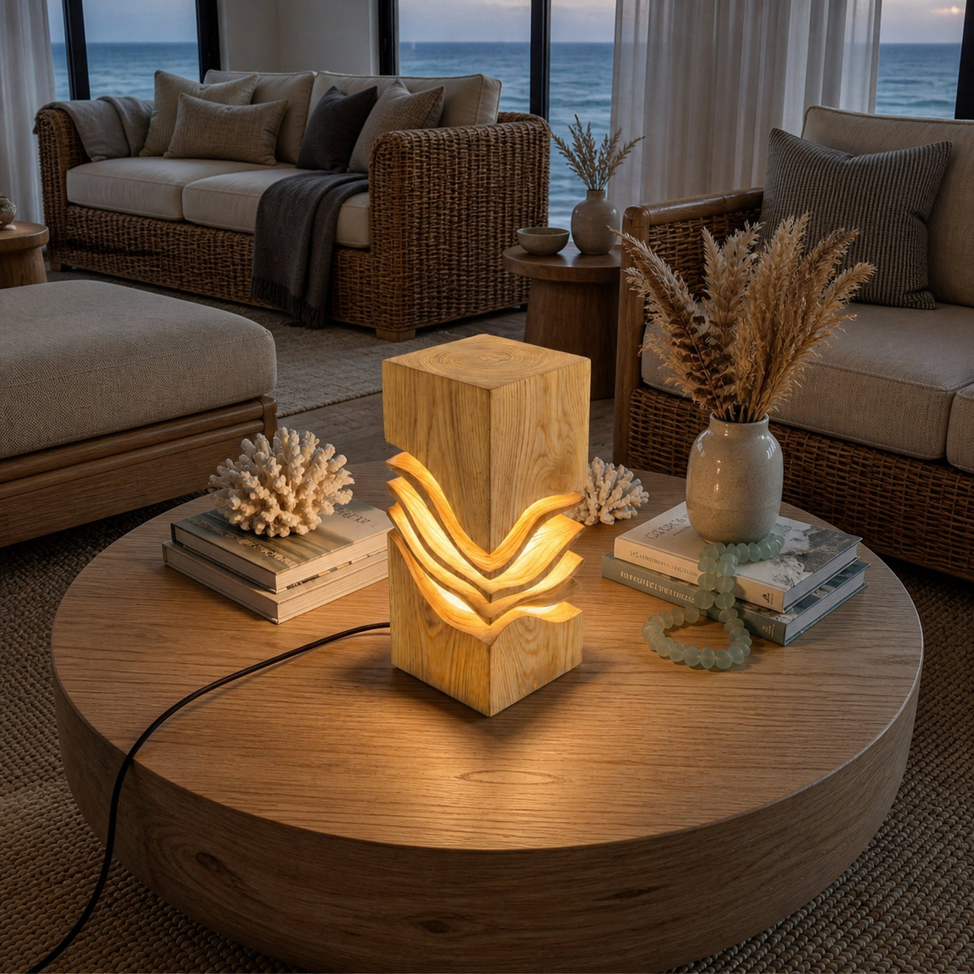 Modern Sculptural Lamp Entryway Console Living Room Hotel Lobby Corner - product view 5