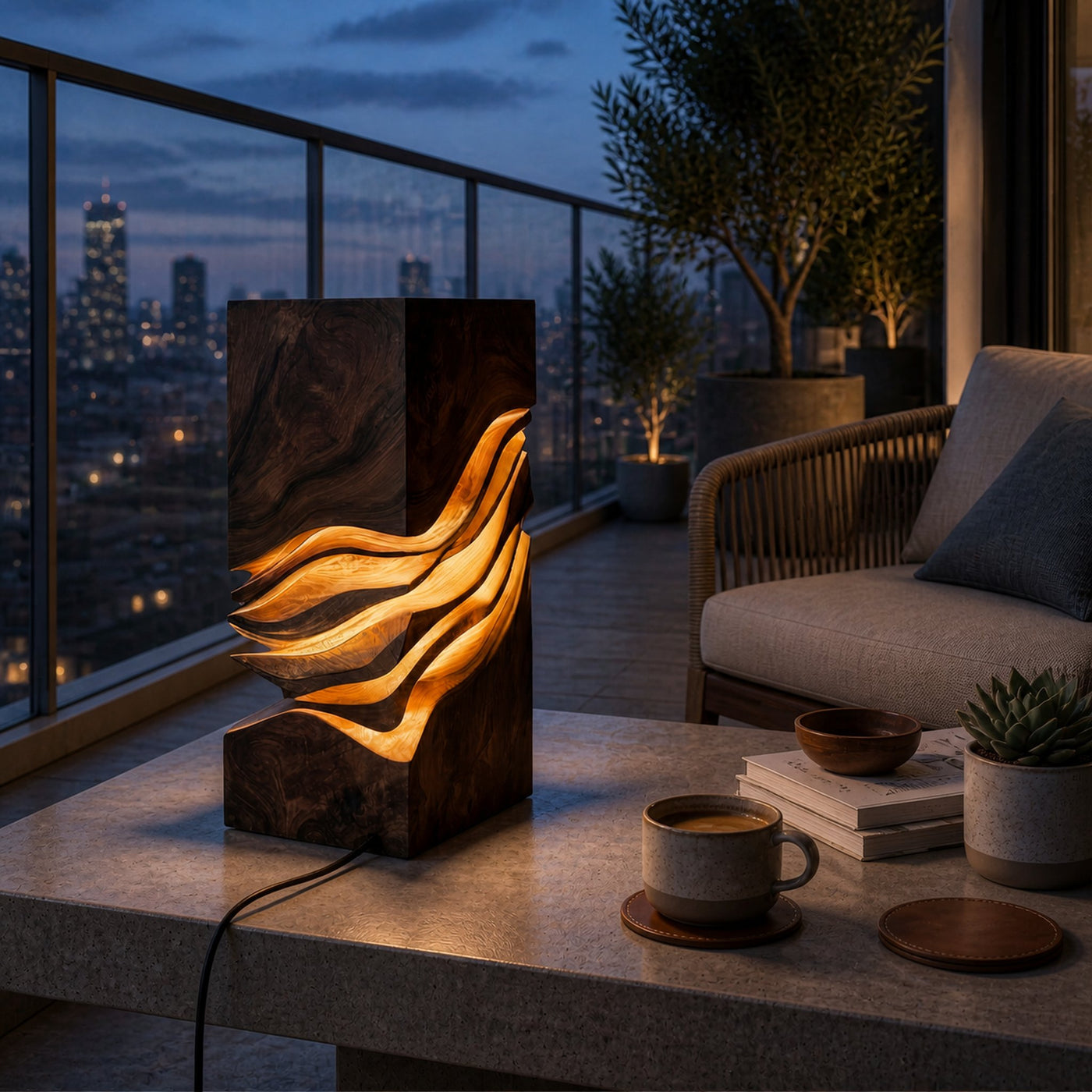 Modern Sculptural Lamp Entryway Console Living Room Hotel Lobby Corner - product view 7