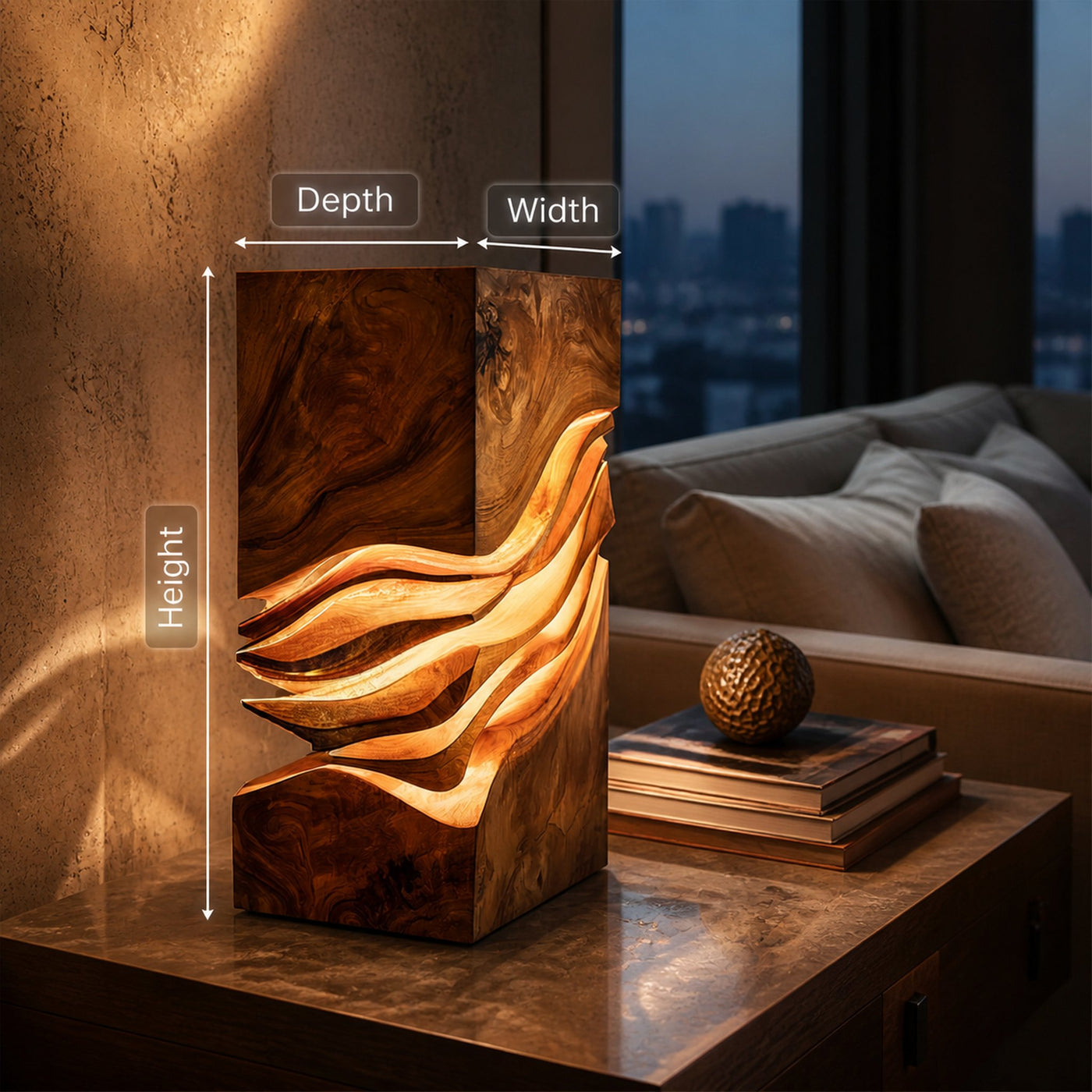 Modern Sculptural Lamp Entryway Console Living Room Hotel Lobby Corner - product view 8