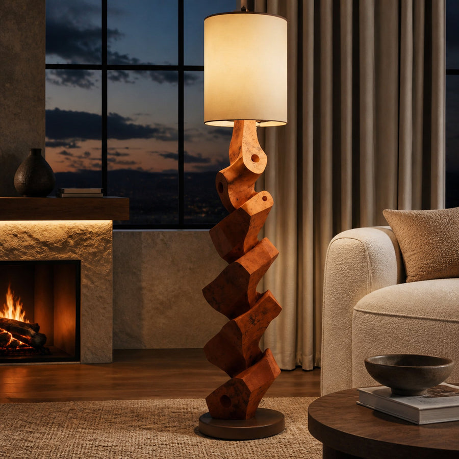 Modern Sculptural Table Lamp Set For Bedroom And Living Room