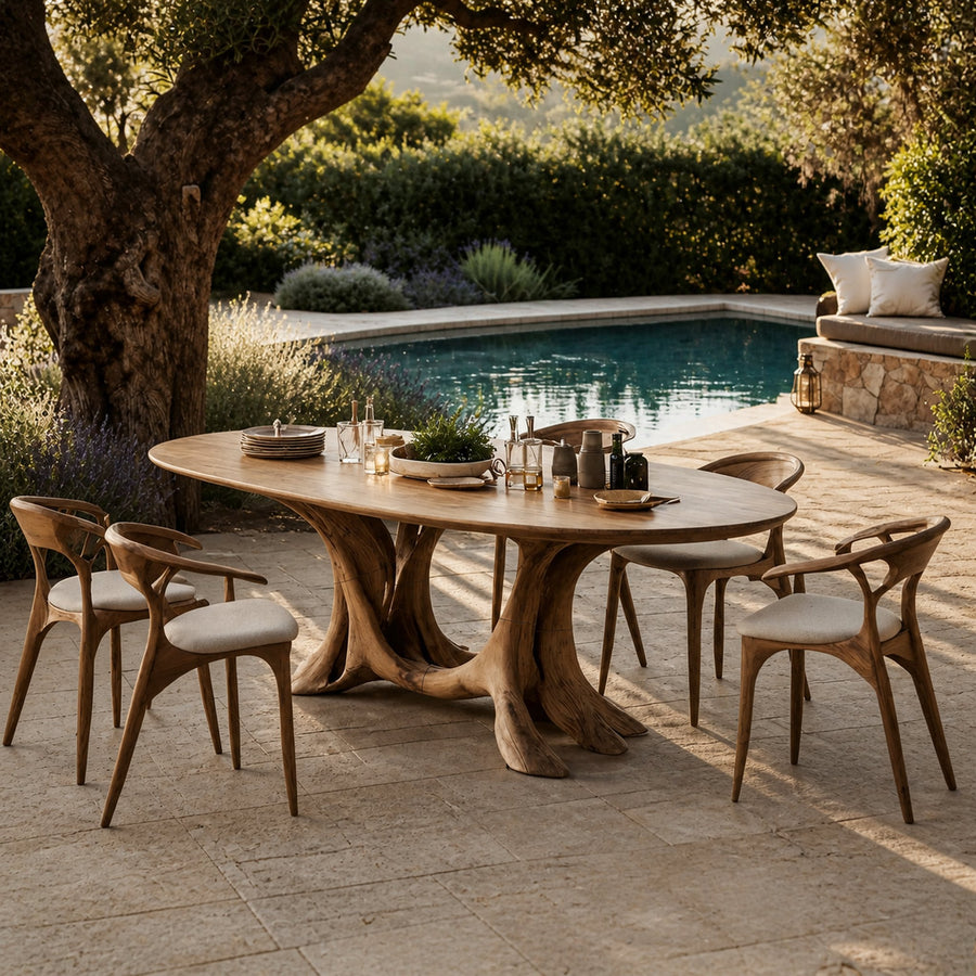 Rustic Dining Table For Inviting Kitchen Setup