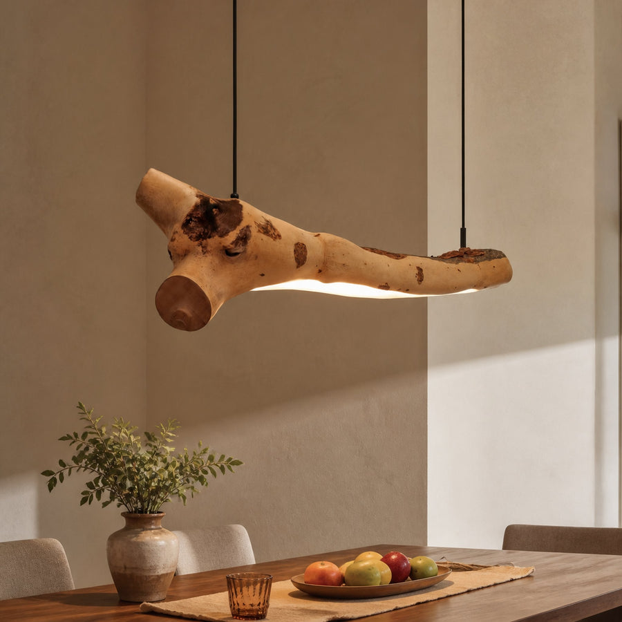 Rustic Hanging Light Fixture Branch Chandelier For Dining Room And Kitchen Island
